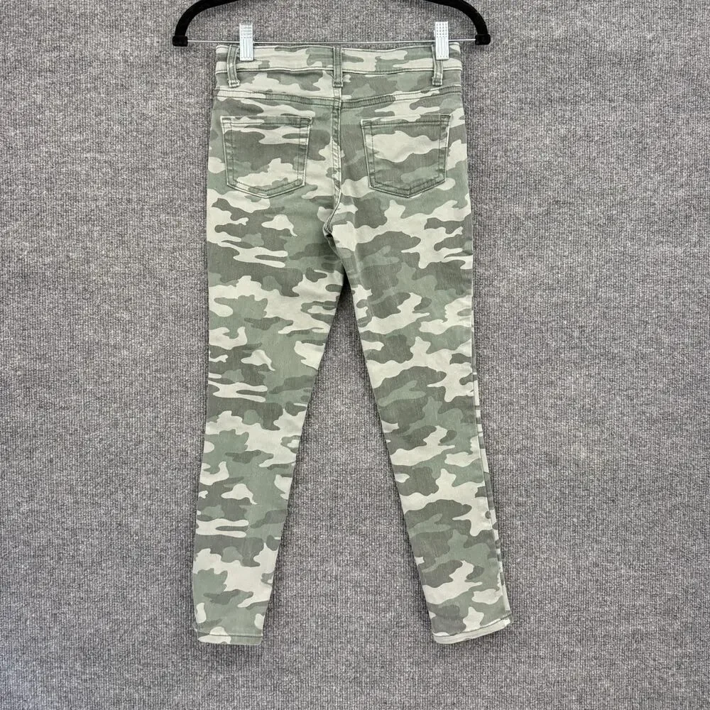 Cat & Jack Girls Camouflage Camo Jeggings Size 10 Stretch Adjustable Waist